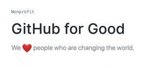 GitHub for Good